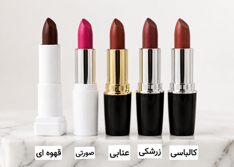 رژ لب ثمرات طبیعی و گیاهی در ۵ رنگ