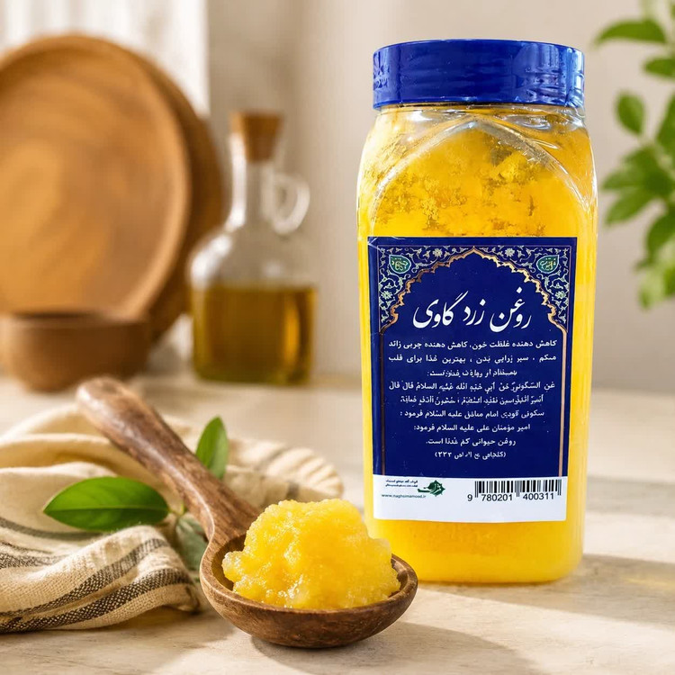 روغن زرد گاوی ثمرات اصل و خالص ۹۵۰گرمی